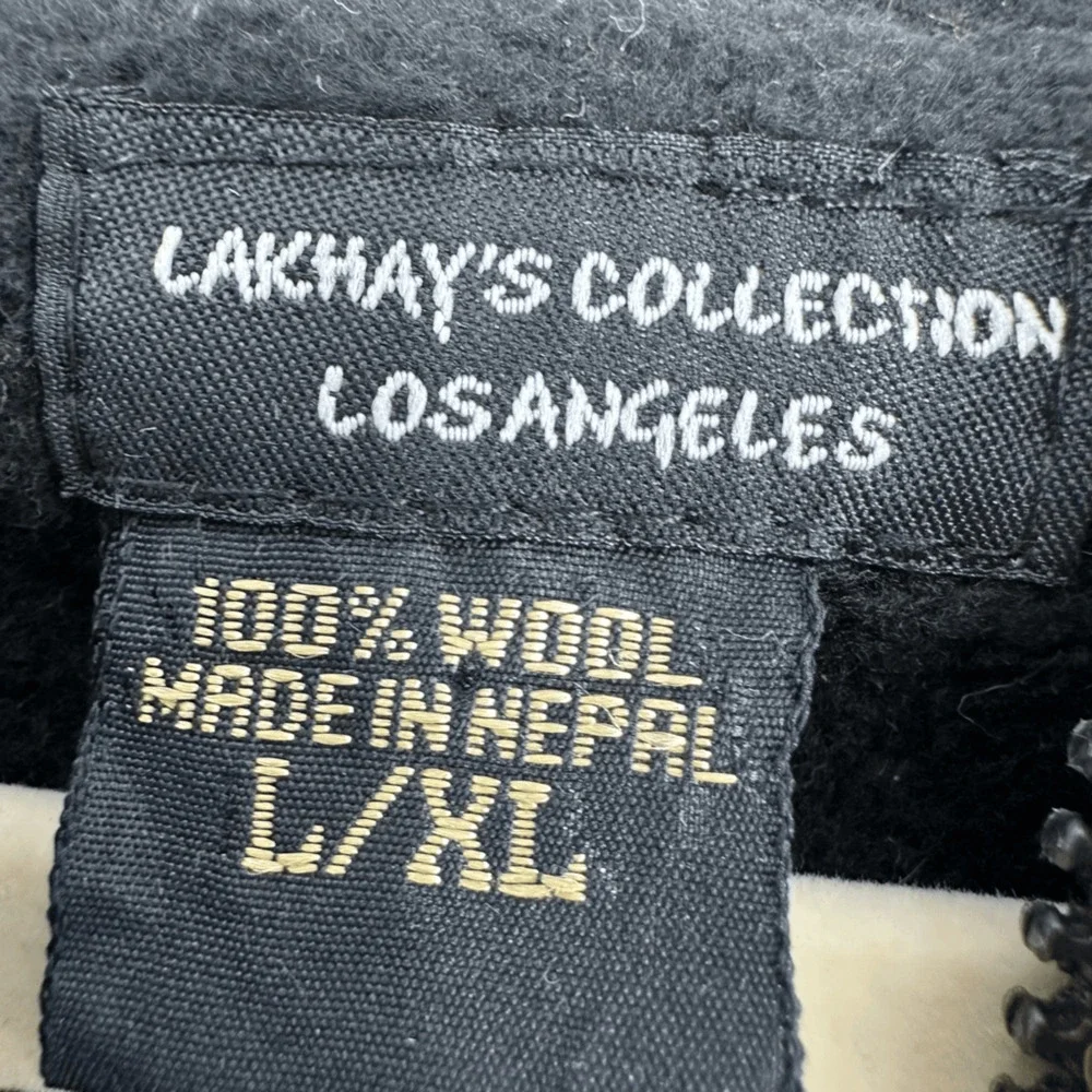 Lakhays Knit Kids Sweater Jacket Handmade Wool Full Zip Fleece Lined L
